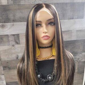 26 inch natural color 1b/27 colored wig